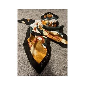 Anne Klein Silk Floral Scarf Multicolor